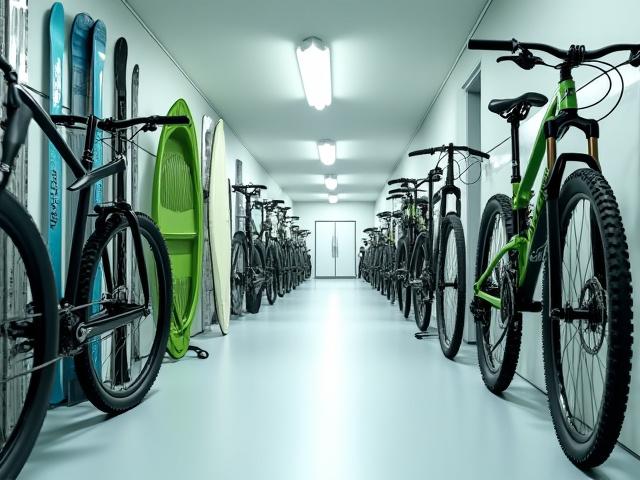 Sporto ir laisvalaikio įrangos sandėliavimas